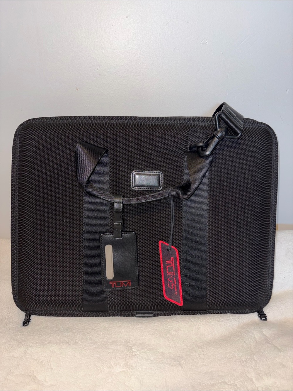 TUMI Black Laptop Briefcase T-PASS